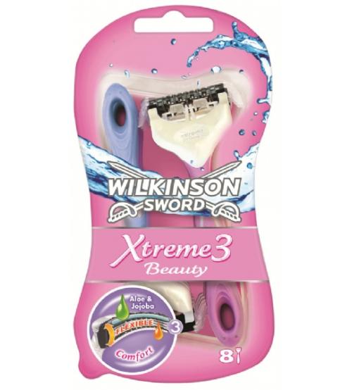 Wilkinson Sword 7004714V Women Xtreme 3 Beauty Disposable Razor 8S